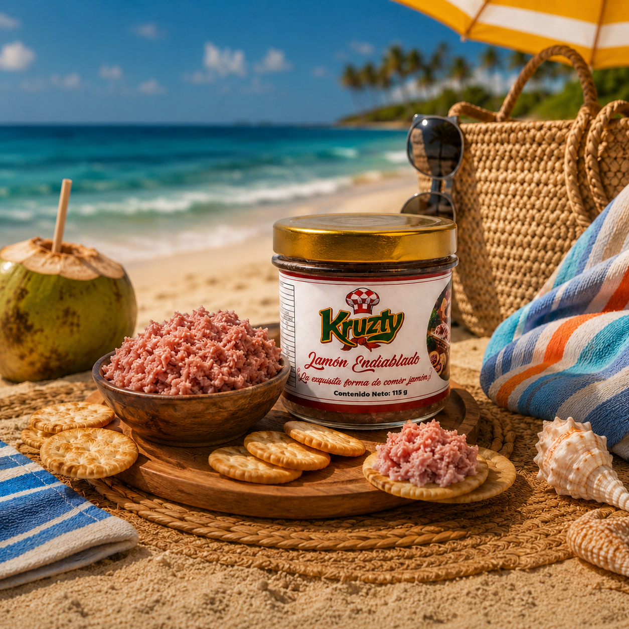 Jamón Endiablado Kruzty para disfrutar en la playa